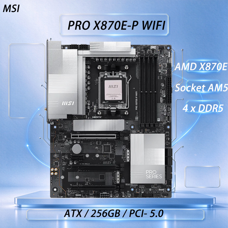 X870E Atx Motherboard - Scheda Madre MSI PRO X870E-P WIFI