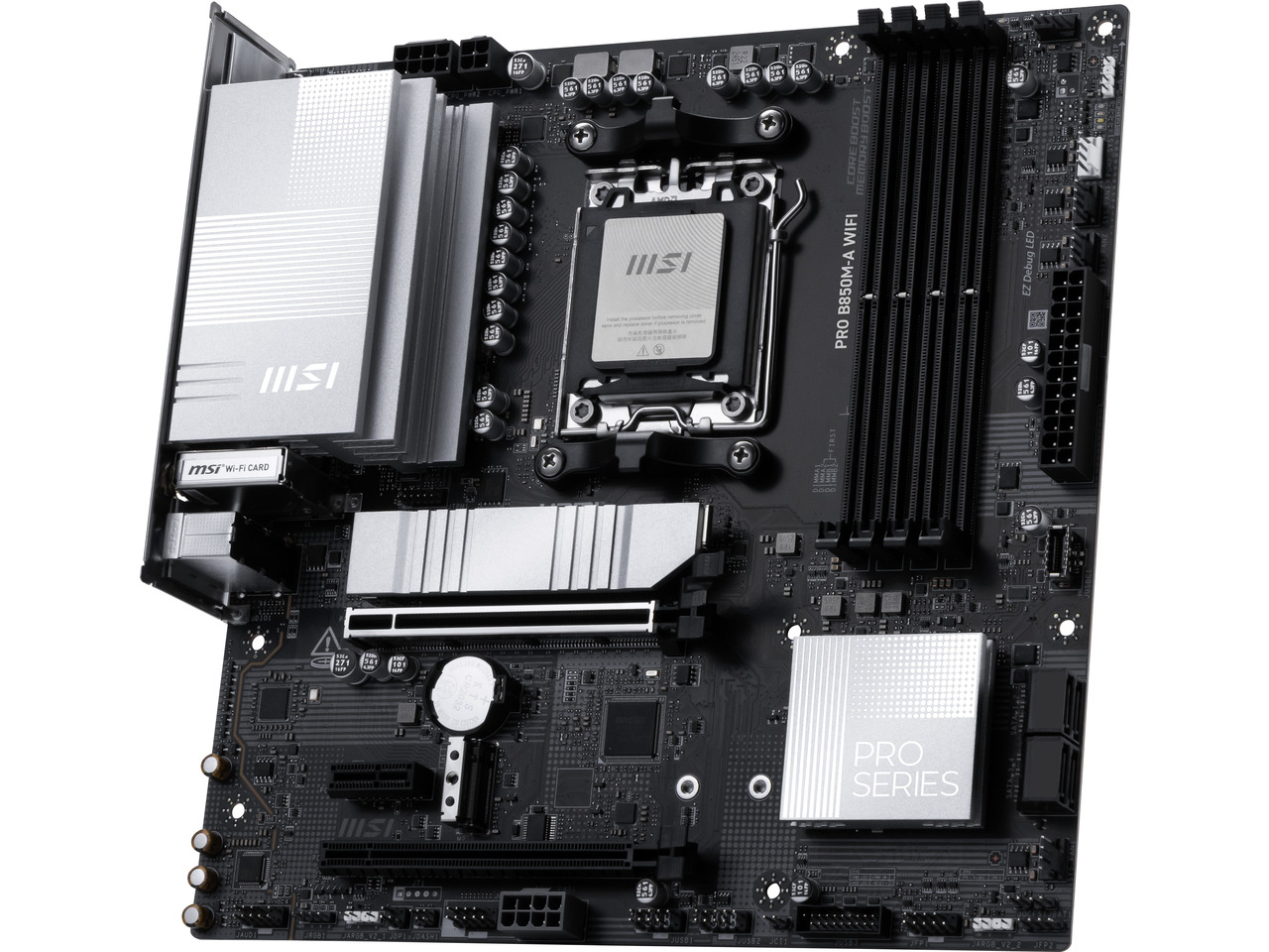 MSI PRO B850M-A WIFI AM5, Wi-F - Am5 Micro Atx Pcie 5.0 Motherboard recensione e prezzo